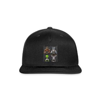 Cryptids Mugshot - Snapback Baseball Cap - black - Front