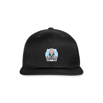 Squid Lover - Snapback Baseball Cap - black - Front