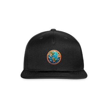 Pizza Planet Earth - Snapback Baseball Cap - black - Front