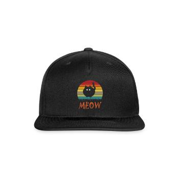 Funny Cat - Snapback Baseball Cap - black - Front