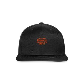 I Wish I Had Epinephrine Instead Of These Giant Ti - Snapback Baseball Cap - black - Front