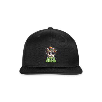Let's Fiesta Llama - Snapback Baseball Cap - black - Front