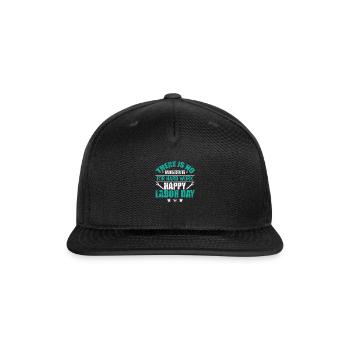 There is no Substitute for hard Work Labor Day - Snapback Baseball Cap - black - Front