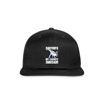 Prehistoric Dinosaur Dinosaurier - Snapback Baseball Cap - black - Front