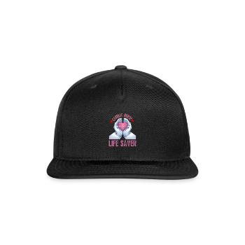 Cardiac Nurse Life Saver - Snapback Baseball Cap - black - Front