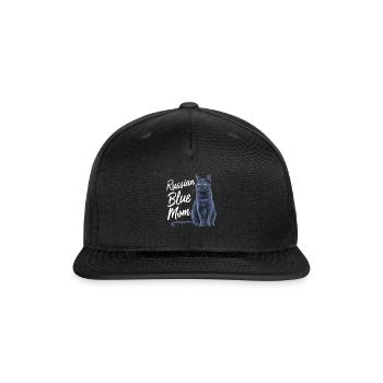 Russian Blue Mom - Snapback Baseball Cap - black - Front
