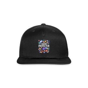 Environmental protection nature conservation Ocean - Snapback Baseball Cap - black - Front
