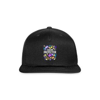 Environmental protection nature conservation Ocean - Snapback Baseball Cap - black - Front