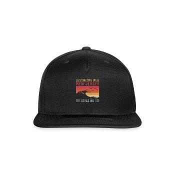 Someone In New Jersey Loves Me - Snapback Baseball Cap - black - Front