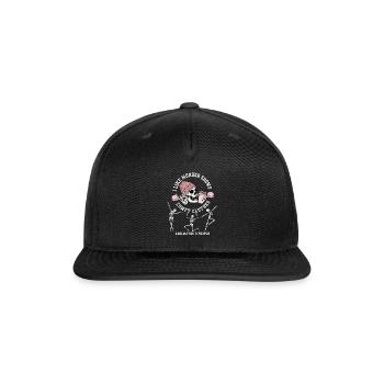 I Like Murder Shows Comfy Clothes And 3 People Hal - Snapback Baseball Cap - black - Front