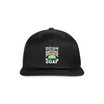 Soap Making Soap Maker - Snapback Baseball Cap - black - Front