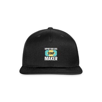 Soap Making Soap Maker - Snapback Baseball Cap - black - Front