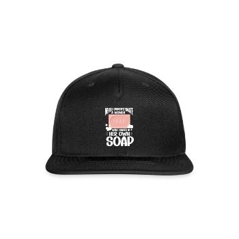 Soap Making Soap Maker - Snapback Baseball Cap - black - Front