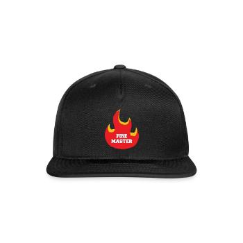 Fire Master - Snapback Baseball Cap - black - Front