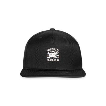 My First Plane Ride Adventure For Kids - Snapback Baseball Cap - black - Front