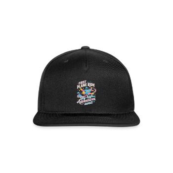 First Plane Ride Sky-High Adventures - Snapback Baseball Cap - black - Front
