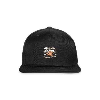 My First Plane Ride First Flight - Snapback Baseball Cap - black - Front