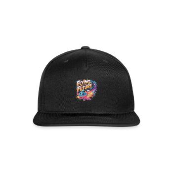 Flying Into The Future First Plane Ride - Snapback Baseball Cap - black - Front