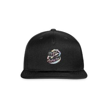 My First Airplane Ride Aviation Kids - Snapback Baseball Cap - black - Front