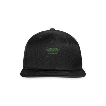 A woman gave birth to each and every one of us Tom - Snapback Baseball Cap - black - Front