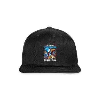 French Language Teacher Education France Teaching - Snapback Baseball Cap - black - Front