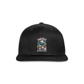 French Language Teacher Education France Teaching - Snapback Baseball Cap - black - Front