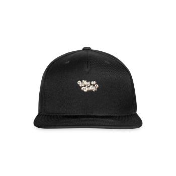 Why So Salty Retro 80s Vintage - Snapback Baseball Cap - black - Front