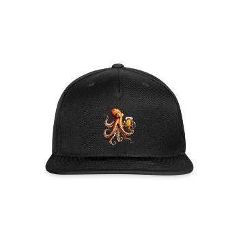 Squid Beer - Snapback Baseball Cap - black - Front