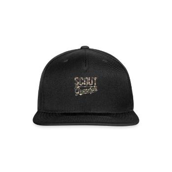 Scout Leader Scouting Camping Adventure - Snapback Baseball Cap - black - Front
