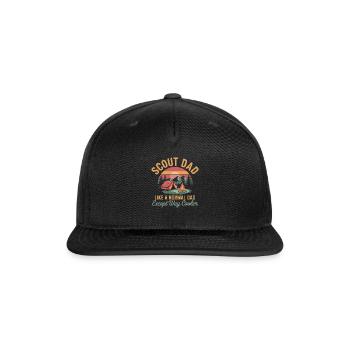 Scout Leader Scouting Camping Adventure - Snapback Baseball Cap - black - Front