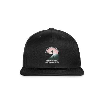 Scout Leader Scouting Camping Adventure - Snapback Baseball Cap - black - Front