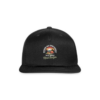 Scout Leader Scouting Camping Adventure - Snapback Baseball Cap - black - Front