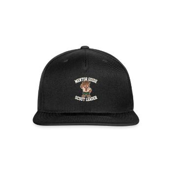 Scout Leader Scouting Camping Adventure - Snapback Baseball Cap - black - Front