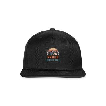Scout Leader Scouting Camping Adventure - Snapback Baseball Cap - black - Front