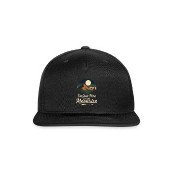 Moon Lover Celestial Sky Gazer Lunar Phase Magic - Snapback Baseball Cap - black - Front