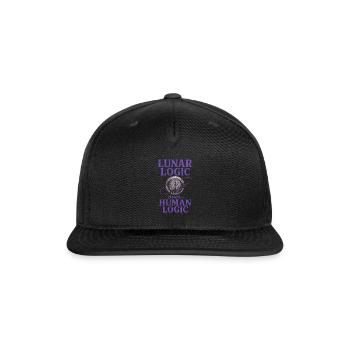 Moon Lover Celestial Sky Gazer Lunar Phase Magic - Snapback Baseball Cap - black - Front