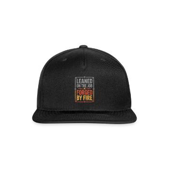 Welding Apprentice Blue Collar Training Sparks Fly - Snapback Baseball Cap - black - Front