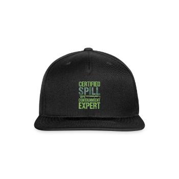 Industrial Cleaner Blue Collar Crew Mop Boss - Snapback Baseball Cap - black - Front