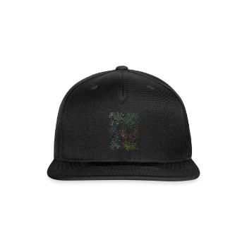 Jungle Art Kids Jungle Animals Elephant Tiger Gift - Snapback Baseball Cap - black - Front