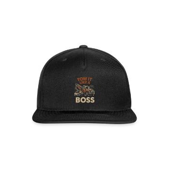 Tow Truck Pride Diesel Life Heavy-Duty Rescue Crew - Snapback Baseball Cap - black - Front