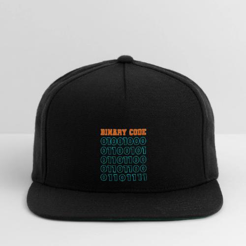 Say Hello in Binary code - Snapback Baseball Cap