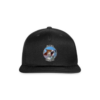 This is Still A Surprised Face Funny Cute Cat Meme - Snapback Baseball Cap - black - Front