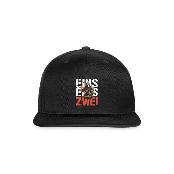  Fire Brigade Saying - 112 Emergency Call Hero In - Snapback Baseball Cap - black - Front