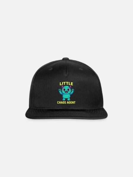 Little Chaos Agent – Cute Monster - Snapback Baseball Cap - black