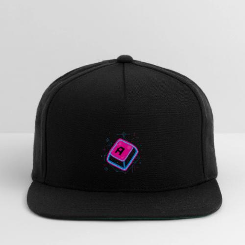 Neon Pixel A Key - Snapback Baseball Cap