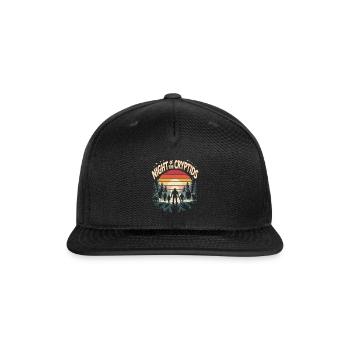 Cryptozoology Night Of The Cryptids - Snapback Baseball Cap - black - Front