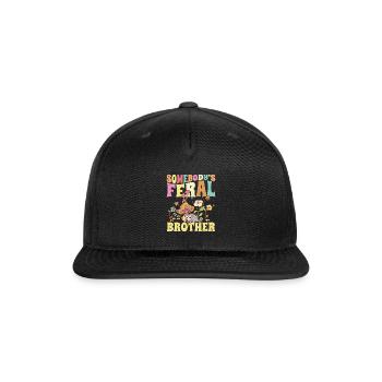 Somebody's Feral Brother - Snapback Baseball Cap - black - Front