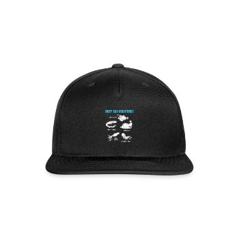 Angler Fish Giant Squid Blobfish Fishing - Snapback Baseball Cap - black - Front