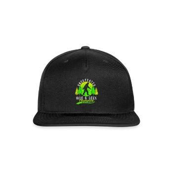 Vintage Retro Bigfoot Hide & Seek World Champion - Snapback Baseball Cap - black - Front