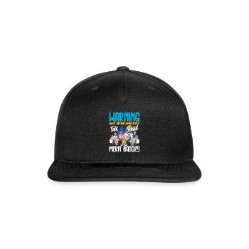 Funny Scout Scouting Talk About Marit Badges - Snapback Baseball Cap - black - Front